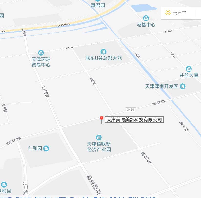 天津美清美新科技有限公司交通地图